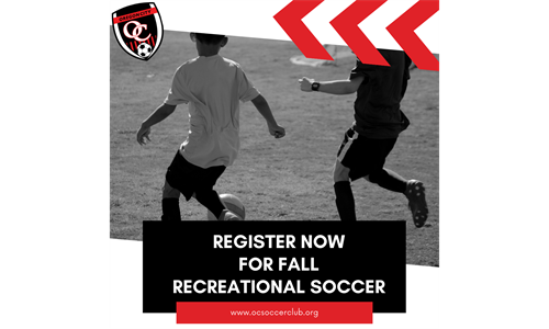Register for Fall Rec Soccer 